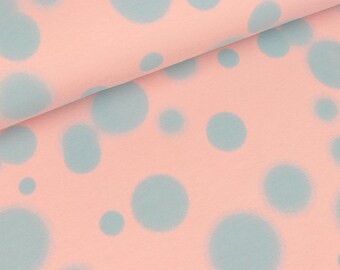 Baumwolljersey Blur Print Dots rosa (14,50 EUR / Meter)