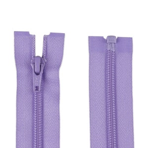 Zipper divisible Color Lilac 65 cm-Spiral