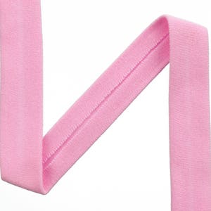 1 meter lint van Jersey kleur roze uni