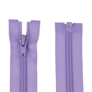 Zipper divisible Color Lilac 55 cm-Spiral