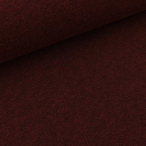Baumwollsweat Melany terra meliert (10,90 EUR / Meter)