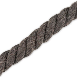 1 m cotton cord Anthracite 10 mm