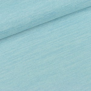 Lisa knit light blue mottled uni (16,50 EUR / meter)