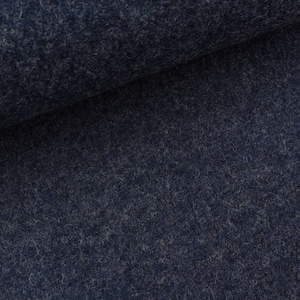 Boiled wool Naomi dark blue mottled boiled wool (20.90 EUR / meter)