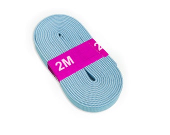 2m Gummiband 1cm breit Farbe hellblau (,90 EUR / Meter)