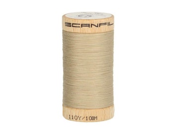 SCANFIL Nähgarn (100m) 4825 - beige - 100% Organic Cotton