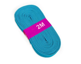 2m Gummiband 1cm breit Farbe türkis (,90 EUR / Meter)