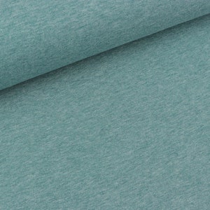Light Sweat Maike oldmint mottled plain (14.50 EUR / meter)