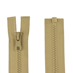Zipper divisible Color Beige 85 cm-teeth
