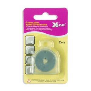 2 replacement blades for rotary cutter 28 mm
