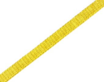 1m Flach- und Hoodiekordel Cord Me Check Point senf-giallino meliert 12mm