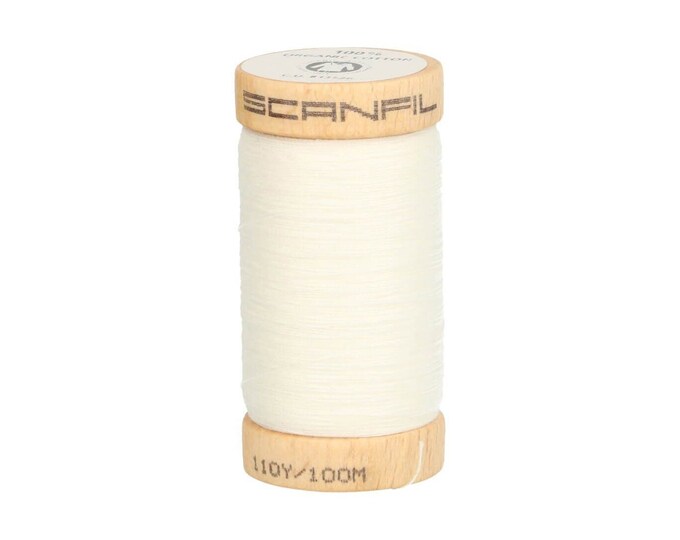 Scanfil Thread SCANFIL Sewing Thread (100 M) 4800 - White - 100% Organic Cotton - Etsy