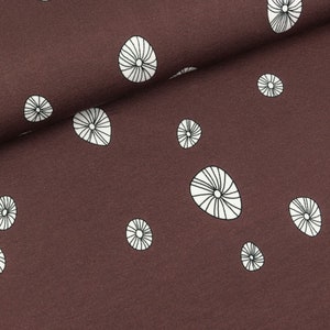 Cotton jersey Mademoiselle Fairy dark brown by Lila-Lotta (16.50 EUR/Meter)