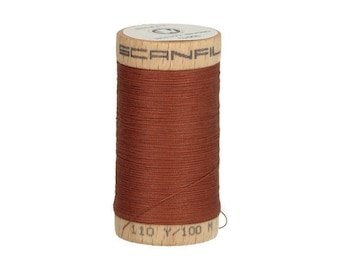 SCANFIL Sewing thread (100 m) 4828 - rust - 100% Organic Cotton