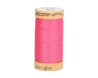 SCANFIL Nähgarn (100m) 4810 - pink - 100% Organic Cotton