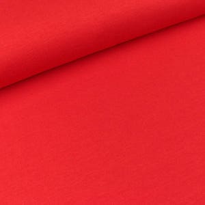 Light Sweat Maike red uni (12,20 EUR / Meter)