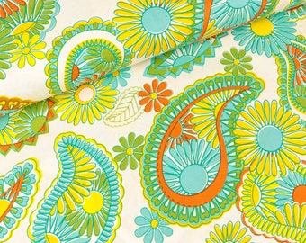 Cotton free spirit Lovelorn Paisley yellow (18,00 EUR / meter)