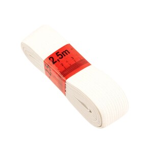 Rubber band White 2.5 m 25 mm