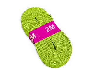 2m Gummiband 1cm breit Farbe kiwi (,90 EUR / Meter)