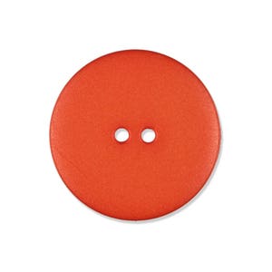 Button 2-hole orange Matt 15 mm