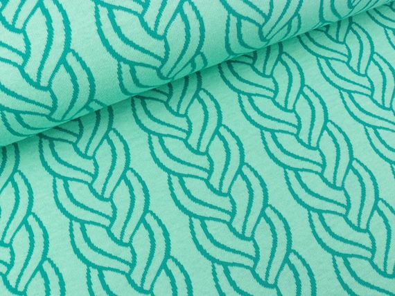 Hamburger Liebe Jacquard Sweet Home Plait Doubleface Verdino