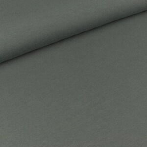 Light Sweat Maike medium grey uni (12,20 EUR / Meter)