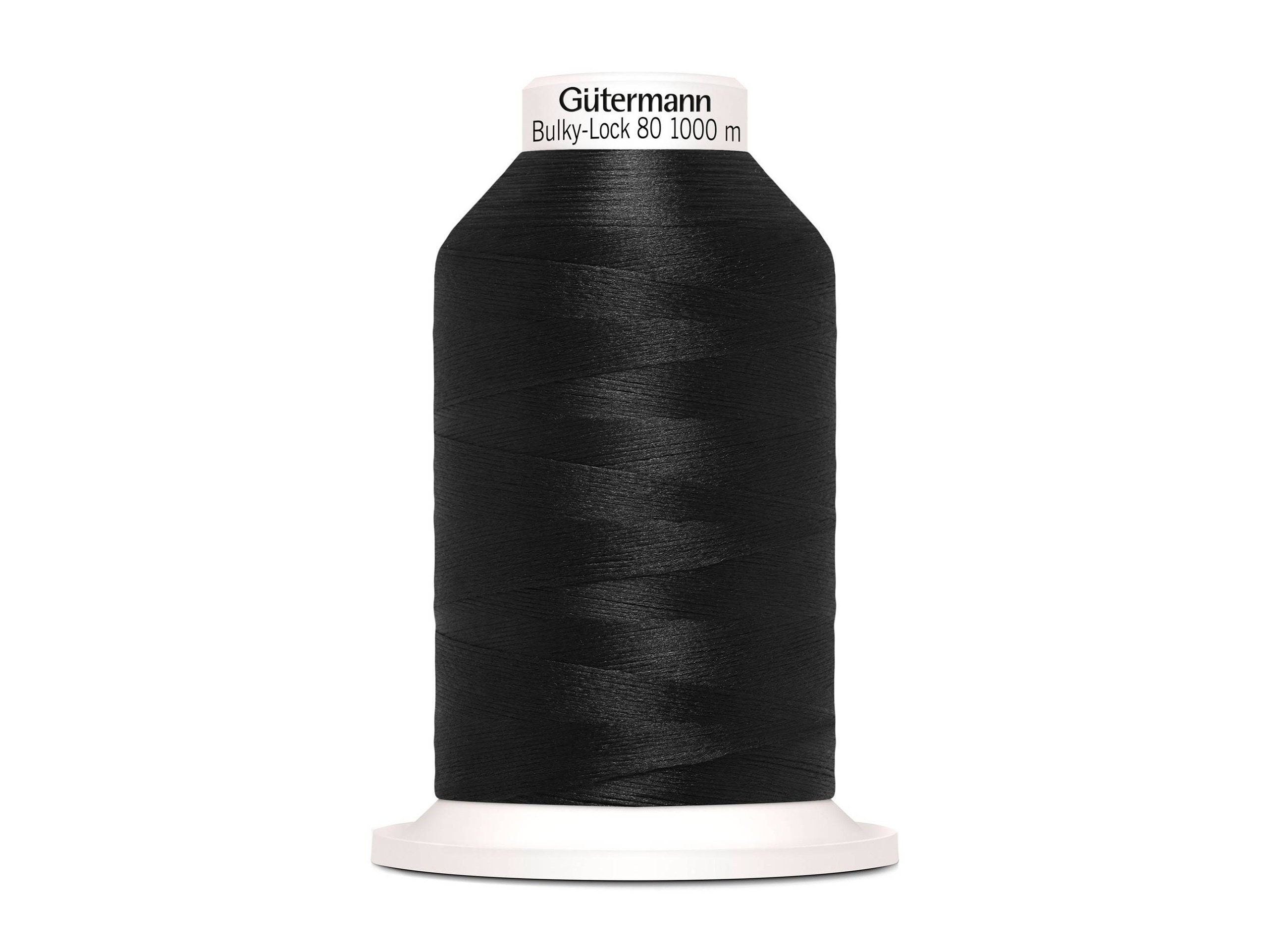 Gutermann Natural Cotton Thread - 50wt 274yds - Black (1001