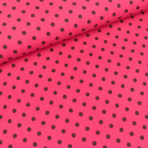 Pink corduroy Jost with anthracite-coloured points (16,50 EUR / meter)