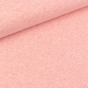 Light Sweat Maike pink mottled plain (14.50 EUR / meter)