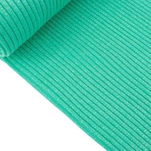 Heavy Rib Lurex cuffs gold-mint tubular goods (13,90 EUR / meter)