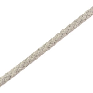 1 m braided cord Twist Me Big medium grey melange 12 mm