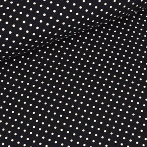 Cotton Jersey Verena white dots on blue (13,50 EUR / meter)