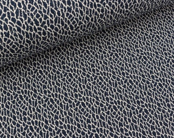 Hamburger Liebe 3D-Relief Jacquard Life Loves You Goosebumps blue navy-meringa (23,90 EUR / Meter)