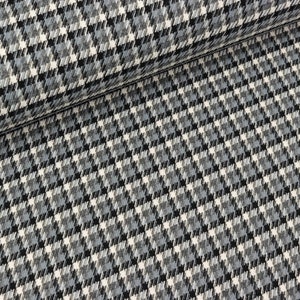 Light Jacquard Aneska Minihoundstooth black-grey (11,90 EUR / meter)