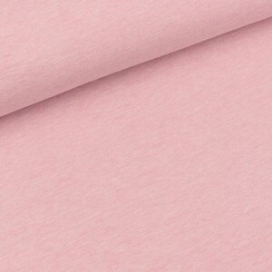 Light sweat Maike old pink mottled uni (14,50 EUR / meter)