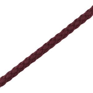 1 m braided cord Twist Me Big bordeaux uni 12 mm