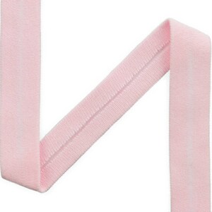 1 m jersey biaisband kleur lichtroze uni