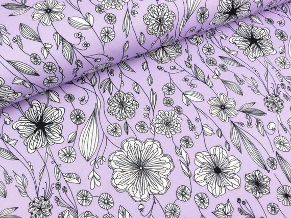 French Terry Mademoiselle Margol Thistle by Lila-lotta Eur