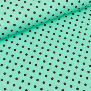 Corduroy jost in mint with brown dots (16.50 EUR/Meter)
