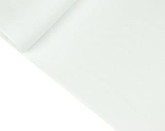 Smooth cuff fabric Heike white (9,50 EUR / Meter)