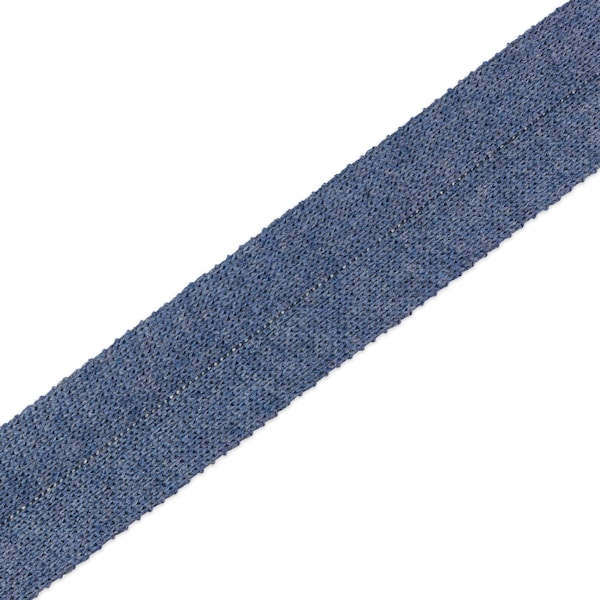 1m Edge Me Falztresse jeansblau melange 32mm