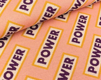 Hamburger Liebe Jacquard Life Loves You Power nude-viola-meringa-curry (26.50 EUR / meter)