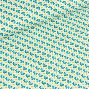 Cotton woven Julia clovers petrol (11,50 EUR / meter)