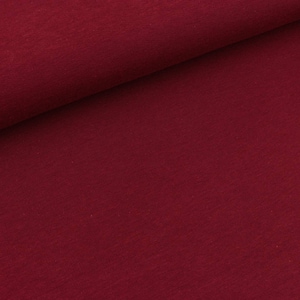 All-season sweat Eike burgundy (13.90 EUR / meter)