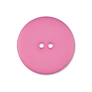 Button 2-hole pink Matt 25 mm