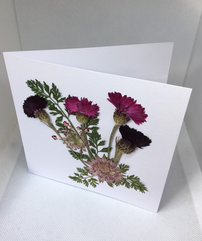 Pressed Flower Card Greetings Card for all Occasions