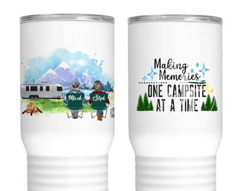 Making Memories One Campsite at a time/camping couple/camp/camping/campers/happy campers/camping gift/camping couple/camper couple/travel