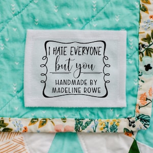 Cotton or Polyester Quilt Labels Personalized for a Wedding ...