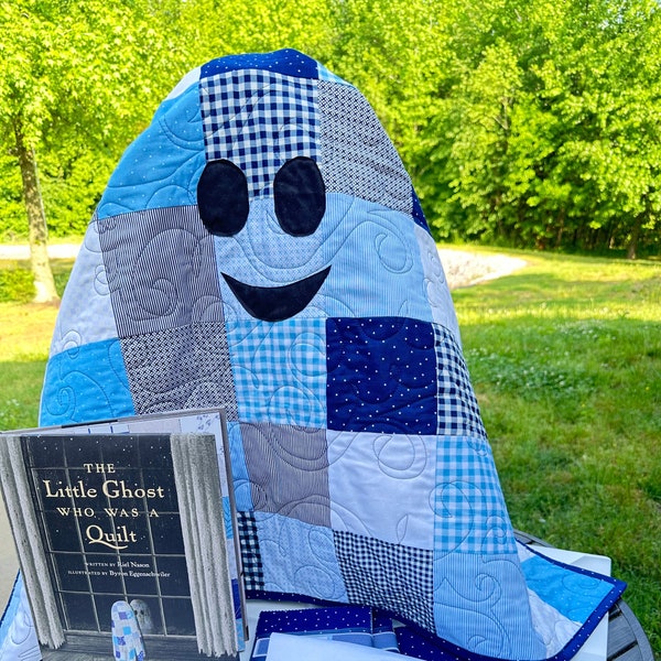 Ghost who was A Quilt - Quilt Kit. This kit includes everything to complete the quitl top, including pre-printed face ready to cut