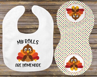 baby's first thanksgiving bib